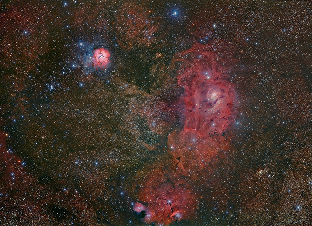 Lagoon Nebula's Stormy Deeps Star in Stunning Space Photo
